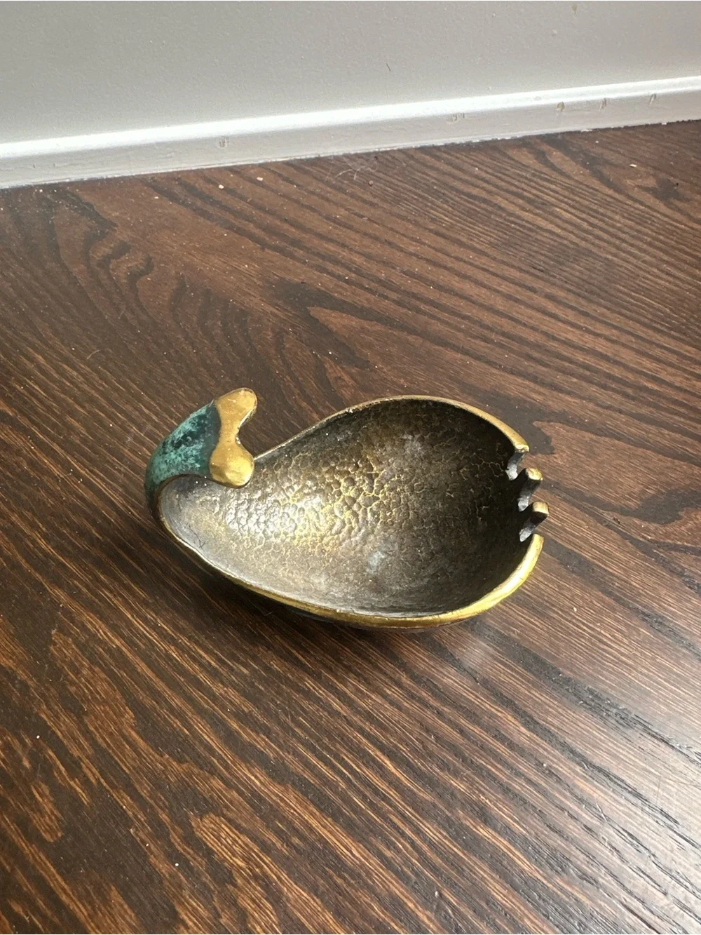 Vintage Pal Bell Bronze Whale Heavy Ashtray